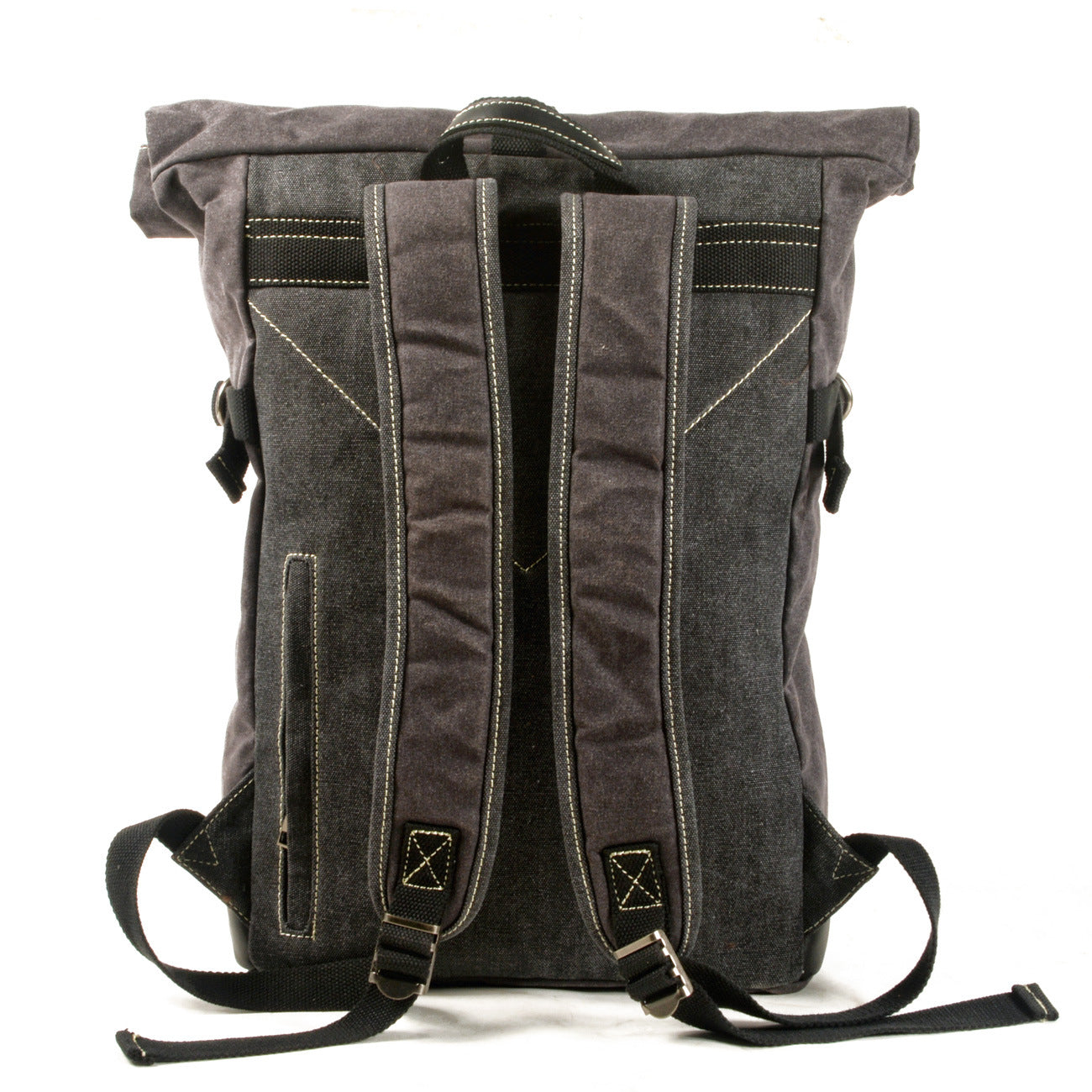 Waxed Canvas 15" Large Storage Casual Hiking Backpack 5006-Backpacks-Khaki-Free Shipping Leatheretro