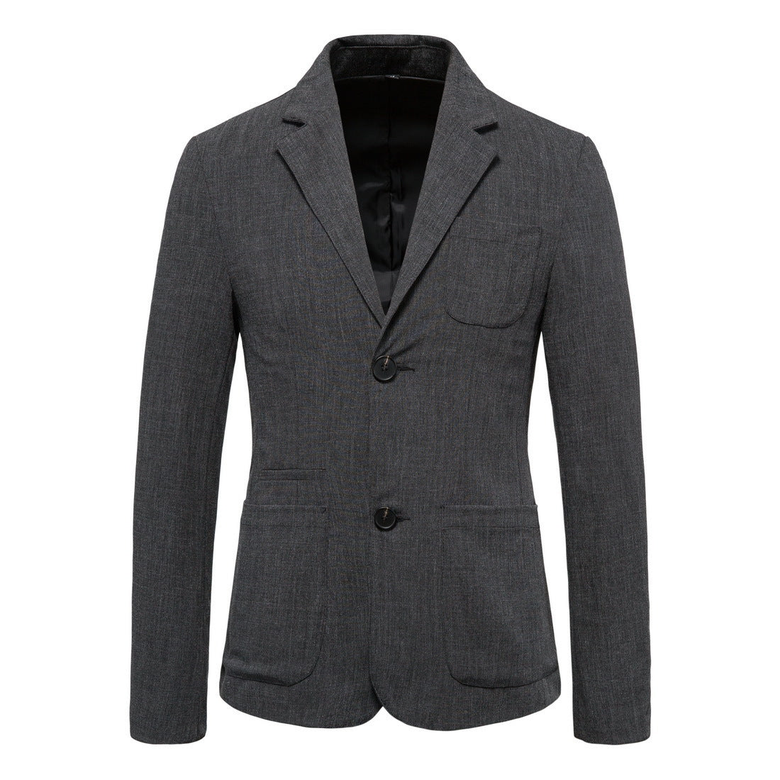 Fashion Plus Sizes Blazers for Men-Shirts & Tops-Gray-M-Free Shipping Leatheretro