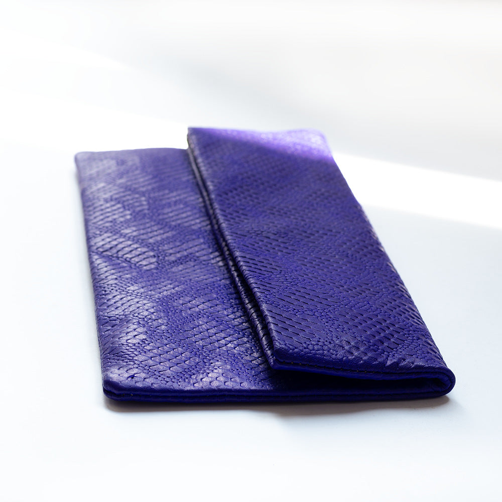 Casual Sheepskin Leather Envelope Clutch Bag for Women C913-Handbag & Wallet Accessories-Yellow-Free Shipping Leatheretro