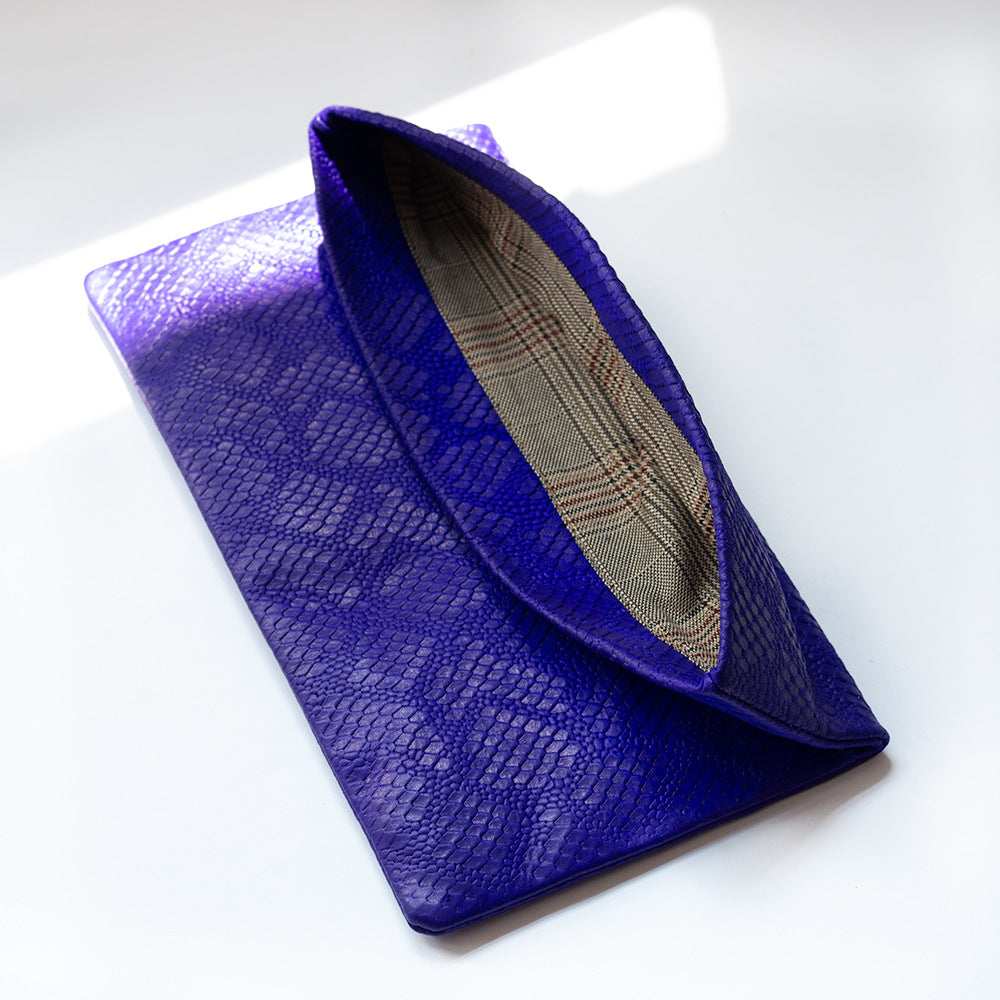 Casual Sheepskin Leather Envelope Clutch Bag for Women C913-Handbag & Wallet Accessories-Yellow-Free Shipping Leatheretro