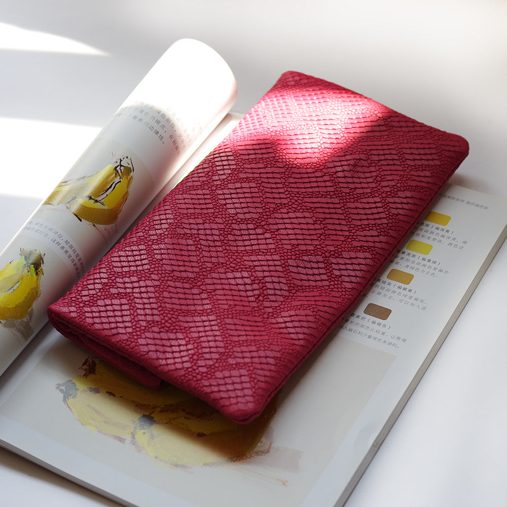 Casual Sheepskin Leather Envelope Clutch Bag for Women C913-Handbag & Wallet Accessories-Yellow-Free Shipping Leatheretro