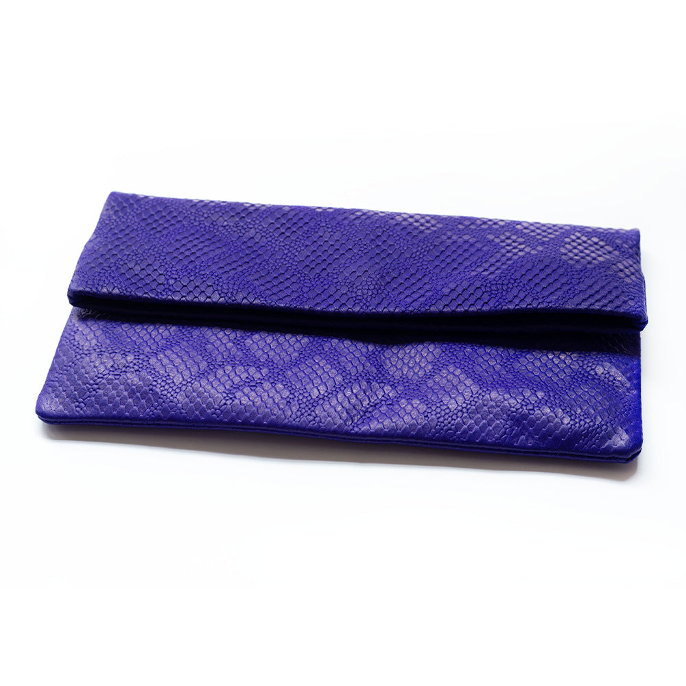 Casual Sheepskin Leather Envelope Clutch Bag for Women C913-Handbag & Wallet Accessories-Yellow-Free Shipping Leatheretro