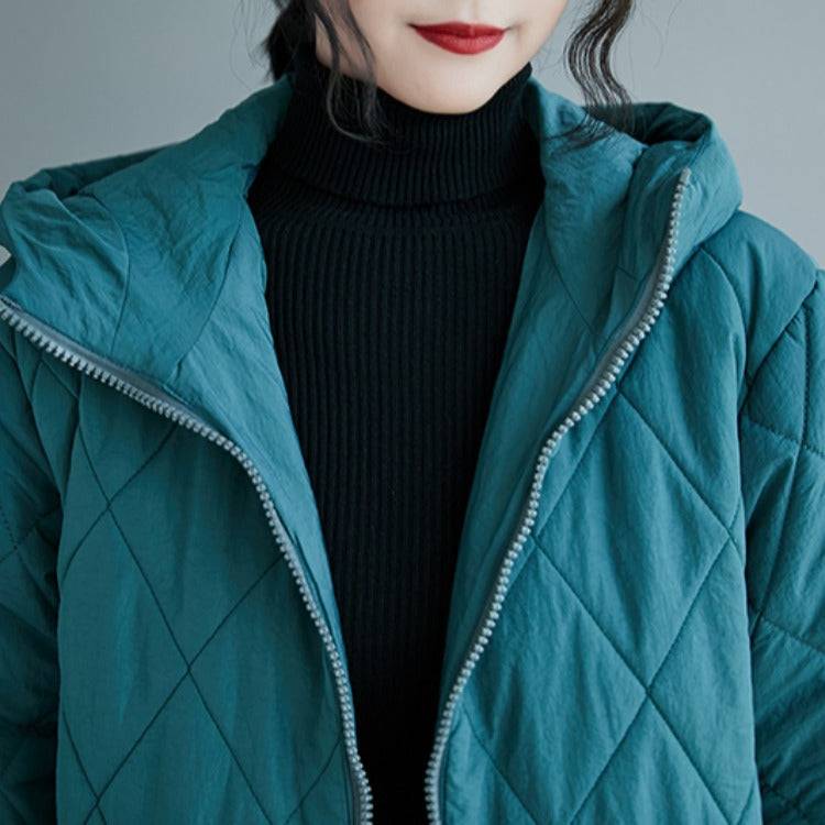 Winter Cotton Plus Sizes Women Overcoats-Outerwear-Black-XL-Free Shipping Leatheretro