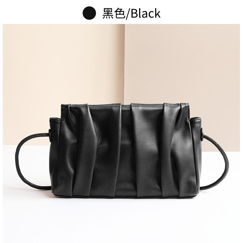 Cowhide Leather Women Shoulder Handbags 7948-Handbags-Black-Free Shipping Leatheretro