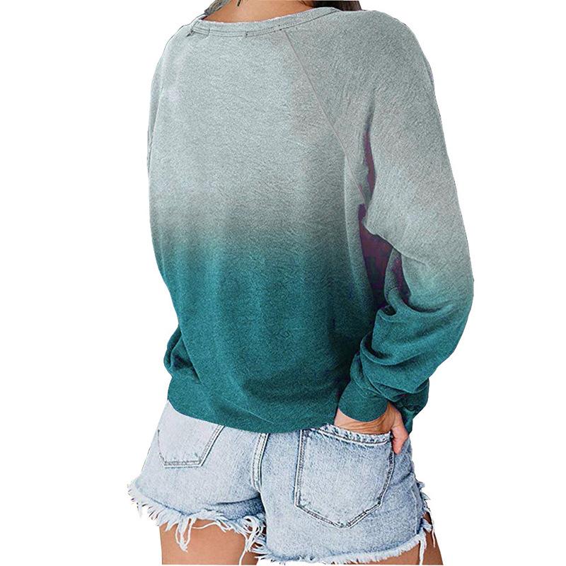 Casual Long Sleeves Pullover Gradient Hoodies-Sweater&Hoodies-Gray-S-Free Shipping Leatheretro