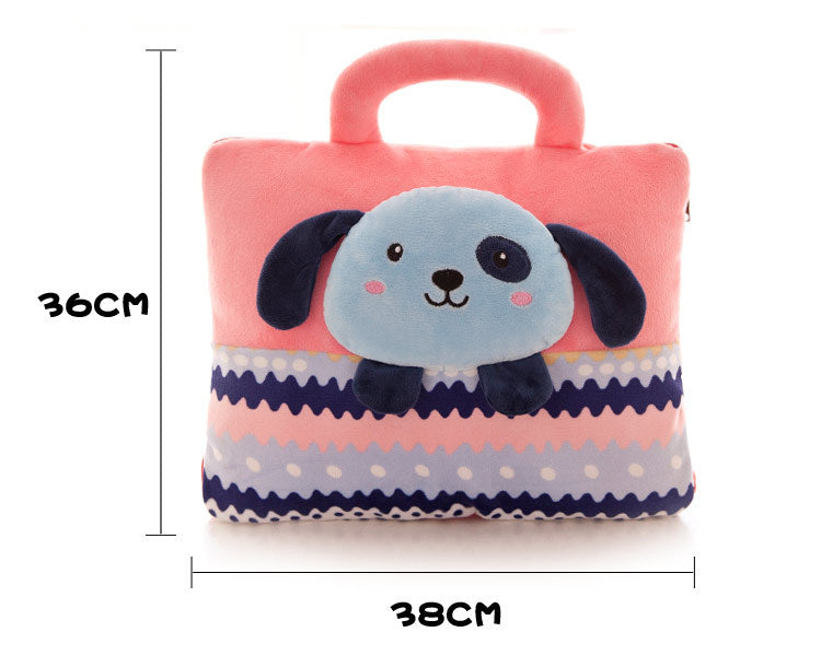 Cartoon Design Air Conditoner 2 In 1 stuffled toys & Blankets-Outdoor Blankets-A-Blanket 110x150-Free Shipping Leatheretro