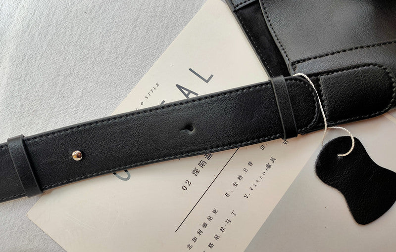 Women Leather Buckle Tote Handbag W9753-Leather Women Bags-Khaki-Free Shipping Leatheretro