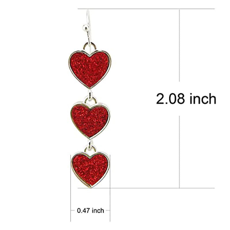 Lovely Love Design Women Earrings for Valentine's Day-Earrings-style—A-Free Shipping Leatheretro