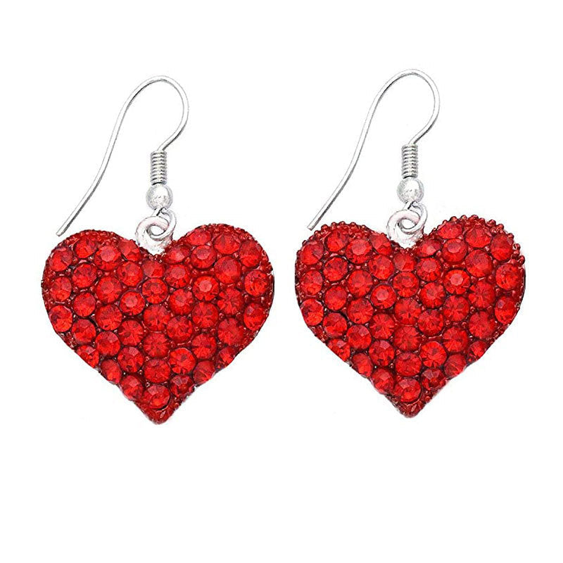Lovely Love Design Women Earrings for Valentine's Day-Earrings-style—A-Free Shipping Leatheretro