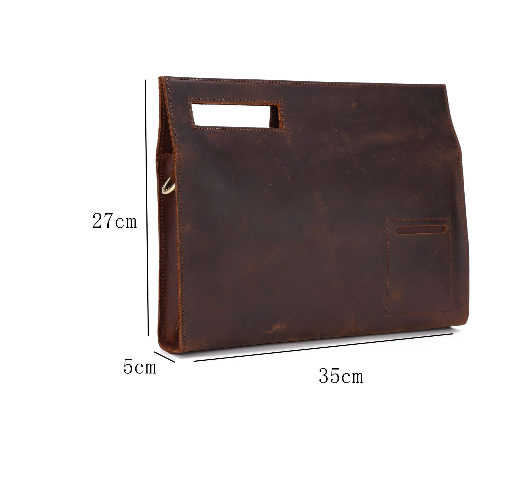 Men Vintage Crossbody Leather Bags XY833-Leather Bags-Dark Brown-Free Shipping Leatheretro