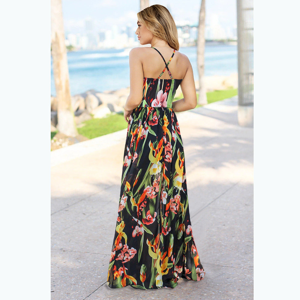 Summer Boho Long Maxi Dresses for Women-Dresses-Black-S-Free Shipping Leatheretro