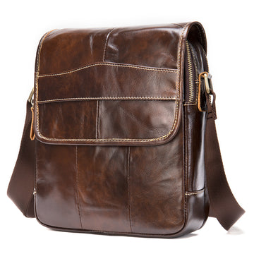 Vintage Leather Shoulder Bags for Men 1121-Handbags, Wallets & Cases-Coffee-Free Shipping Leatheretro