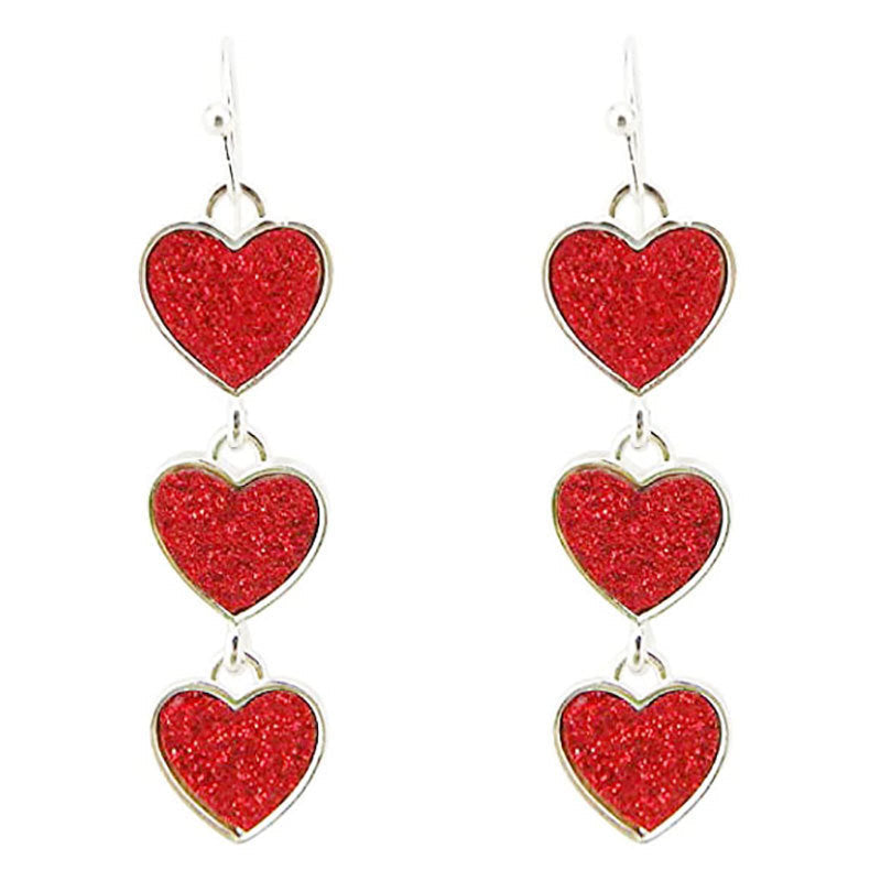 Lovely Love Design Women Earrings for Valentine's Day-Earrings-style—D-Free Shipping Leatheretro