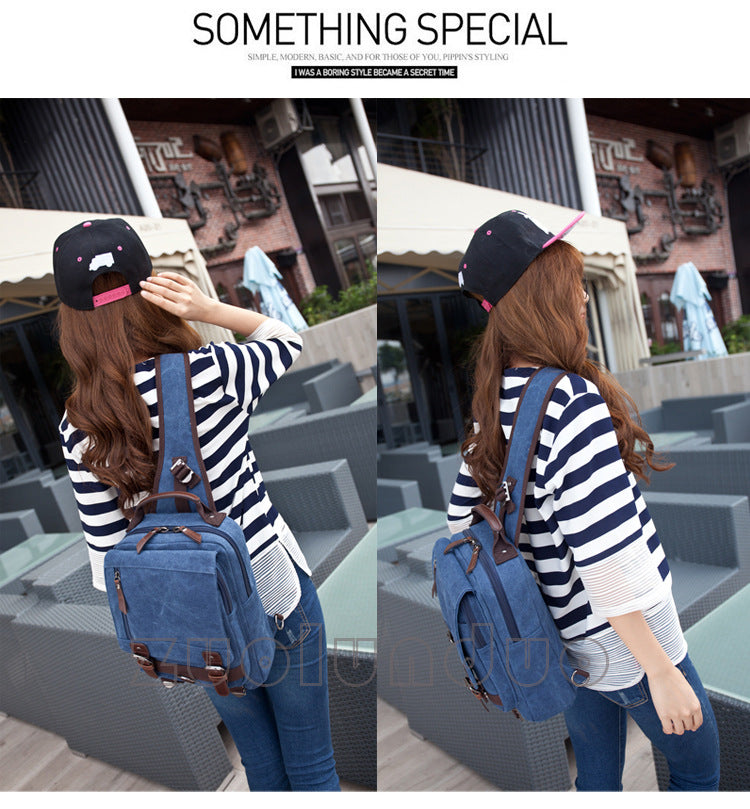 Men's Outdoor Traveling Backpack for Men and Women 8596-Backpacks-One Shoulder-Coffee-Free Shipping Leatheretro