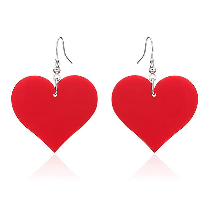 Lovely Love Design Women Earrings for Valentine's Day-Earrings-style—A-Free Shipping Leatheretro