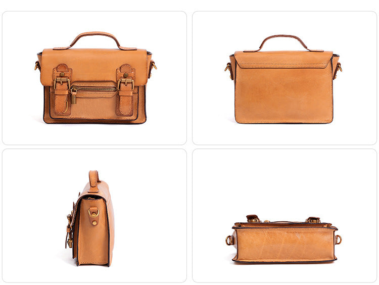 Vintage Women Leather Multi Functional Tote Bags W6514-Leather Women Bags-Black-Free Shipping Leatheretro