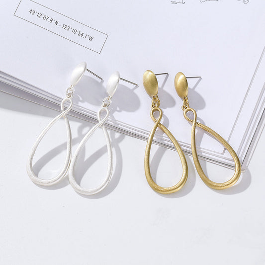 Vintage Geometry 8 Shaped Women Earrings-Earrings-Golden-Free Shipping Leatheretro