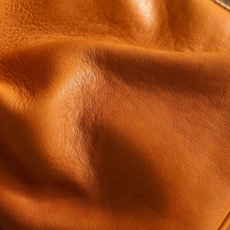 Vintage Rivet Design Genuine Leather Crossbody Handbags 3202-Handbags-Yellow-Free Shipping Leatheretro