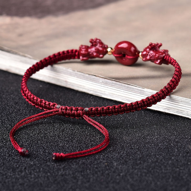 Red Thread Brave Troops Women Bracelets-Bracelets-Bring in Wealth and Treasure-Free Shipping Leatheretro