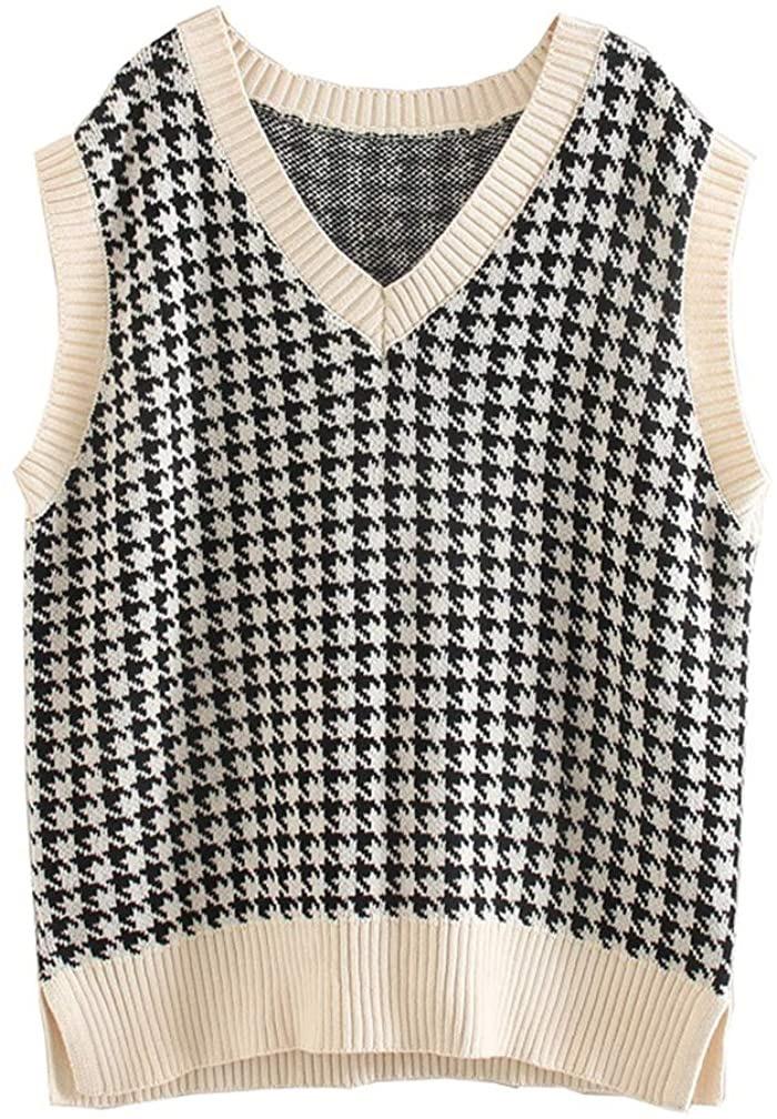 Fashion Sleeveless Women Knitting Vest-Shirts & Tops-Apricot-S-Free Shipping Leatheretro