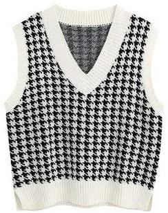 Fashion Sleeveless Women Knitting Vest-Shirts & Tops-Off the White-S-Free Shipping Leatheretro