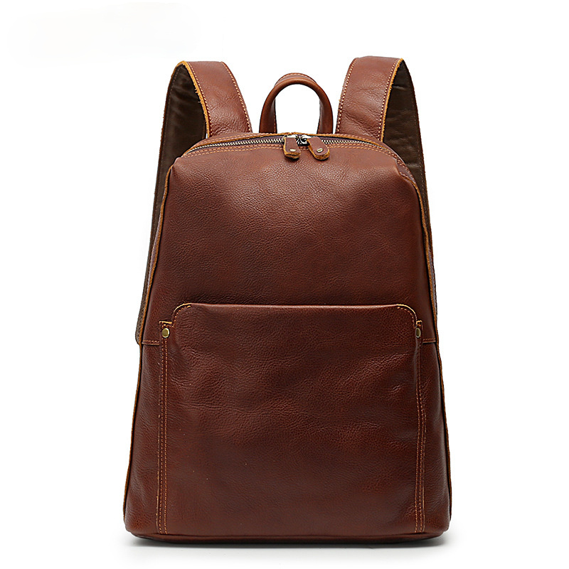 Vintage Handmade Leathe Backpack P-8718-Leather Backpack-Brown-Free Shipping Leatheretro