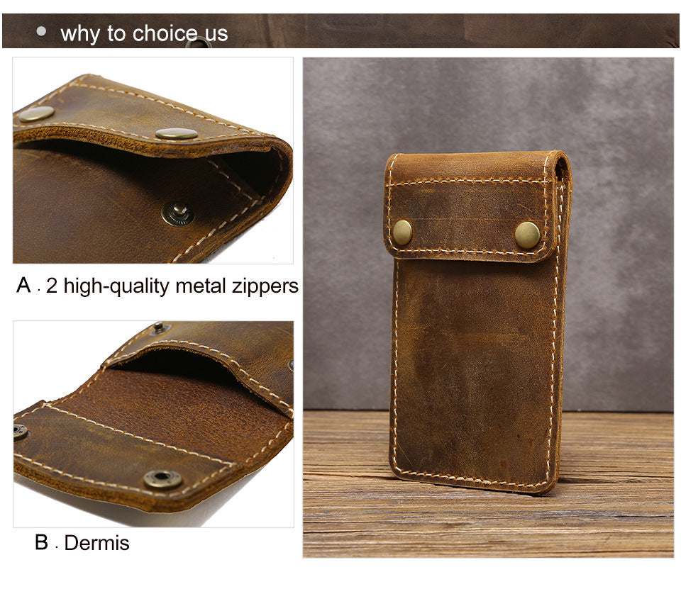 Vintage Portable Leather Watch Storage Cases A1010-Leather Cases-Coffee-Free Shipping Leatheretro