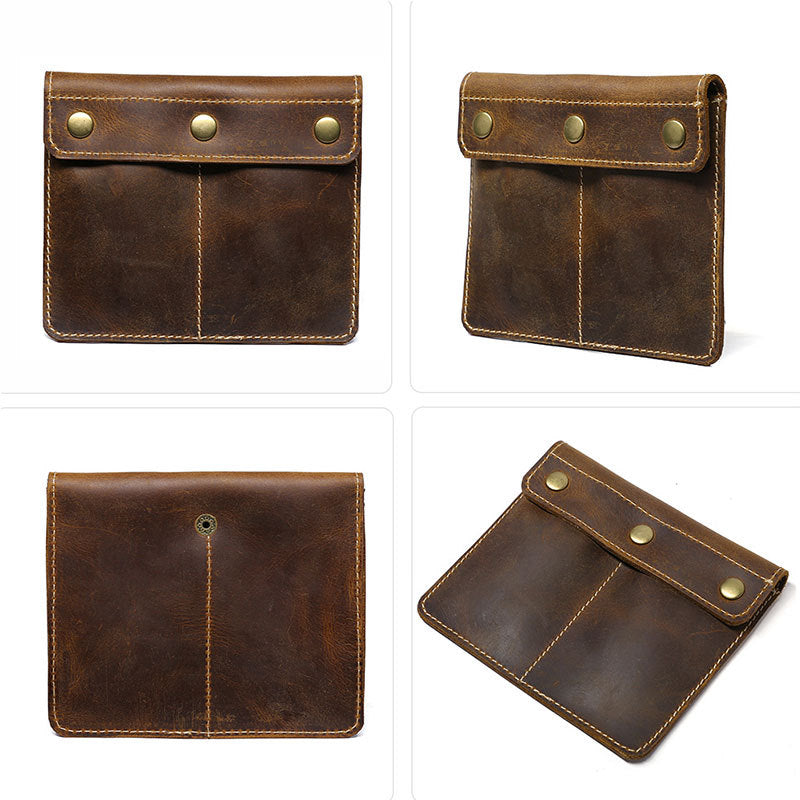 Vintage Crazy Horse Leather Watch Cases A1009-Leather Cases-Coffee-Free Shipping Leatheretro