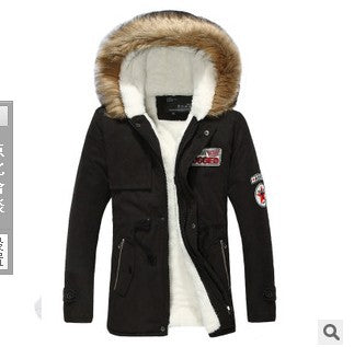 Winter Cotton Hoodies Coats for Men-Coats & Jackets-Black-S-Free Shipping Leatheretro