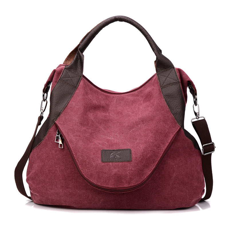 Vintage Large Tote Handbags for Women 829-Handbags-Purple-Free Shipping Leatheretro