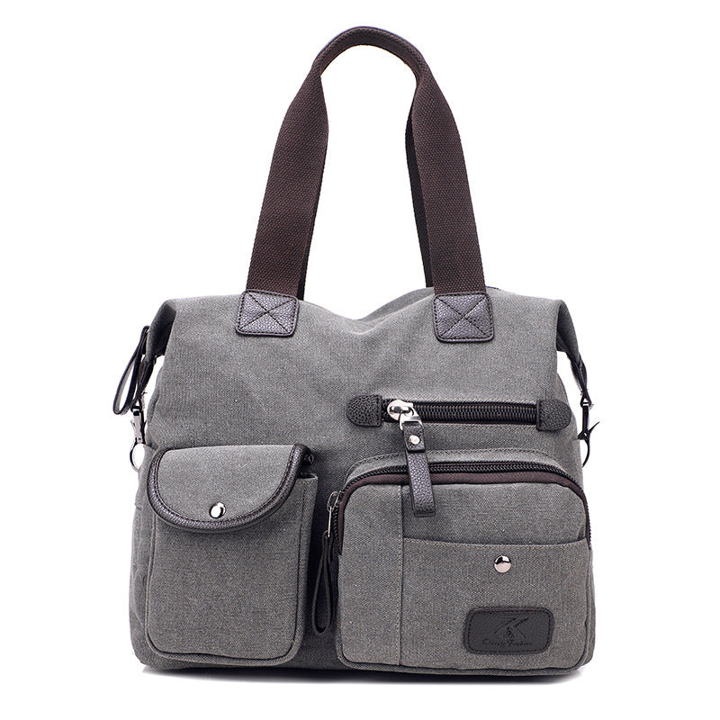 Casual Traveling Sports Canvas Bags for Men 1092-Handbags-Khaki-Free Shipping Leatheretro