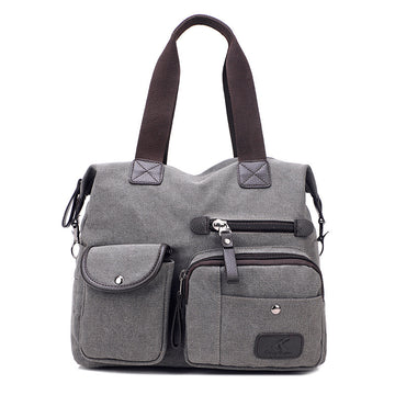 Casual Traveling Sports Canvas Bags for Men 1092-Handbags-Khaki-Free Shipping Leatheretro