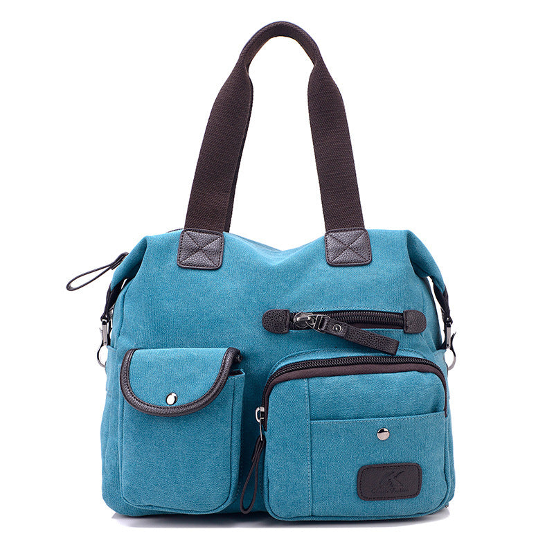 Casual Traveling Sports Canvas Bags for Men 1092-Handbags-Blue-Free Shipping Leatheretro