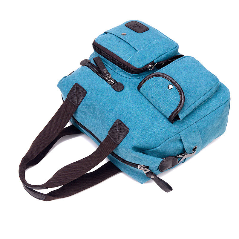 Casual Traveling Sports Canvas Bags for Men 1092-Handbags-Khaki-Free Shipping Leatheretro