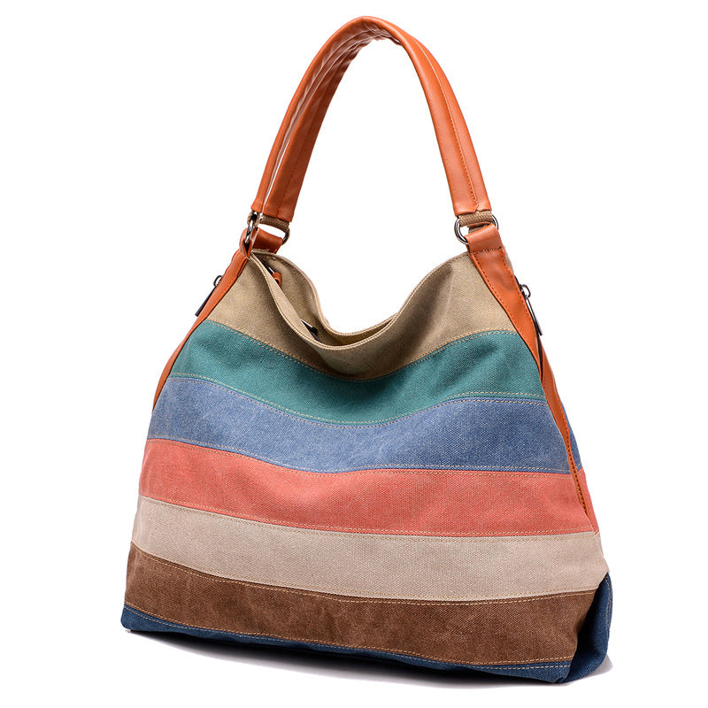 Vintage Large Canvas Tote Bags for Women 1113-Handbags-The same as picture-Free Shipping Leatheretro