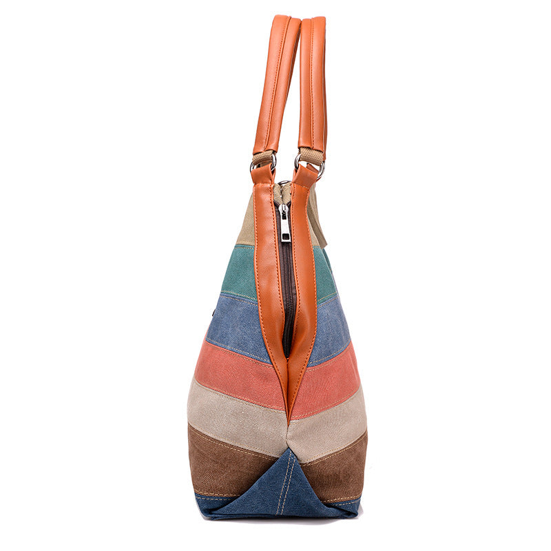 Vintage Large Canvas Tote Bags for Women 1113-Handbags-The same as picture-Free Shipping Leatheretro