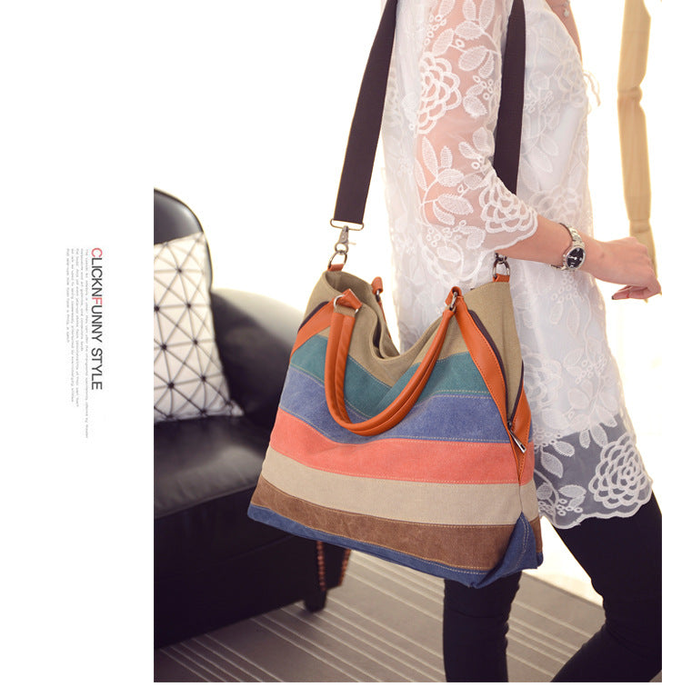 Vintage Large Canvas Tote Bags for Women 1113-Handbags-The same as picture-Free Shipping Leatheretro