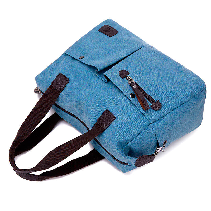 Vintage Large Traveling Crossbody Canvas Bags 1111-Handbags-Khaki-Free Shipping Leatheretro