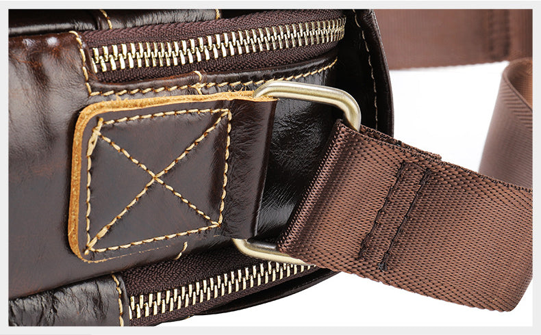 Vintage Leather Shoulder Bags for Men 1121-Handbags, Wallets & Cases-Coffee-Free Shipping Leatheretro