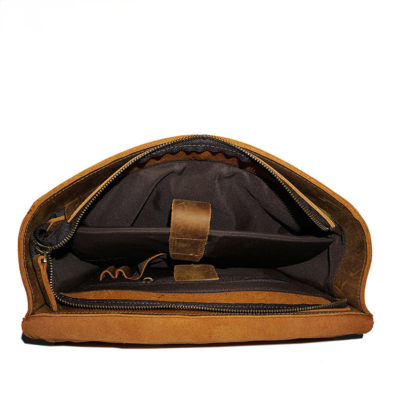 Vintage Men's Leather Computer Backpack P8057-Leather Backpack-Brown-Free Shipping Leatheretro