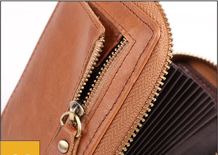 Vintage Fashion Leather RFID Multi Cards Cases K035-Leather Cases-Brown-Free Shipping Leatheretro