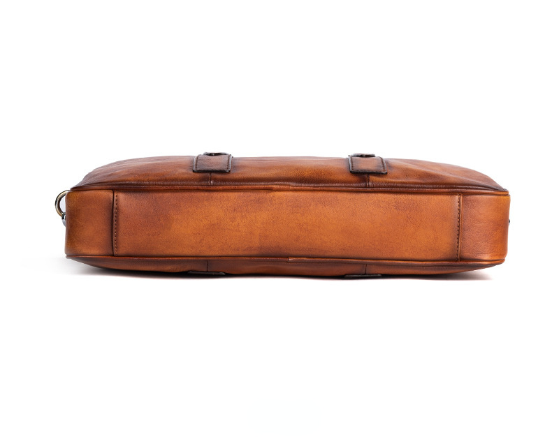 Vintage Leather Casual Briefcase for Men 1310-Leather Briefcase-Brown-Free Shipping Leatheretro