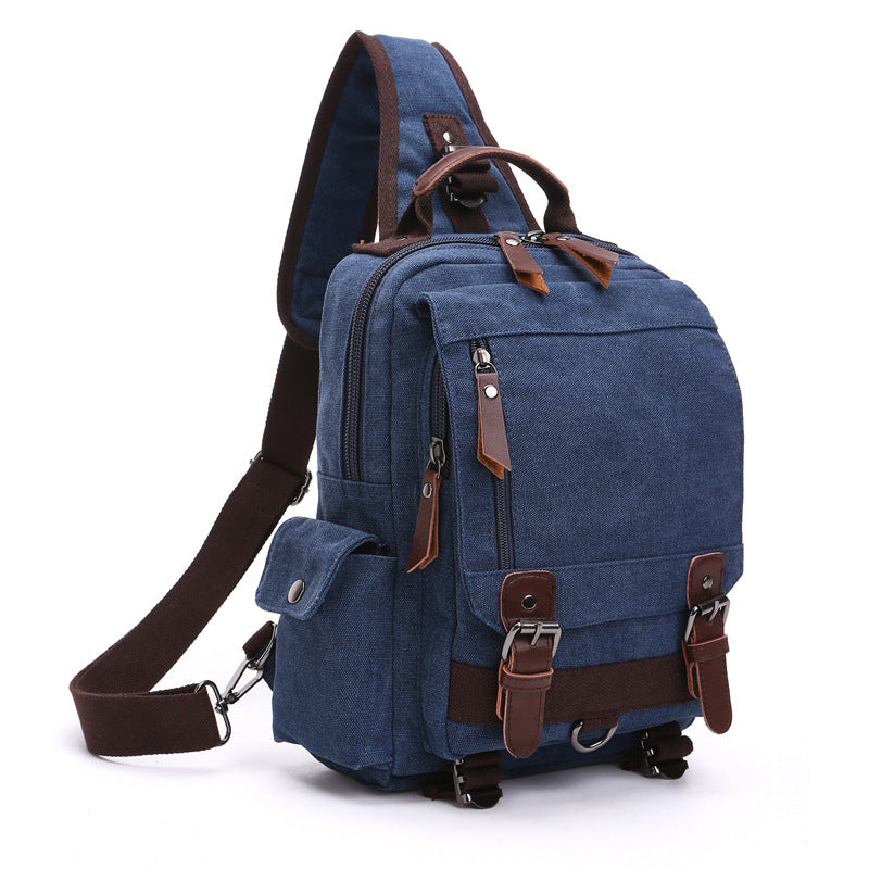 Men's Outdoor Traveling Backpack for Men and Women 8596-Backpacks-One Shoulder-Coffee-Free Shipping Leatheretro