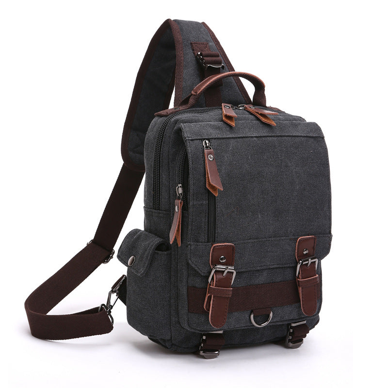 Men's Outdoor Traveling Backpack for Men and Women 8596-Backpacks-One Shoulder-Coffee-Free Shipping Leatheretro