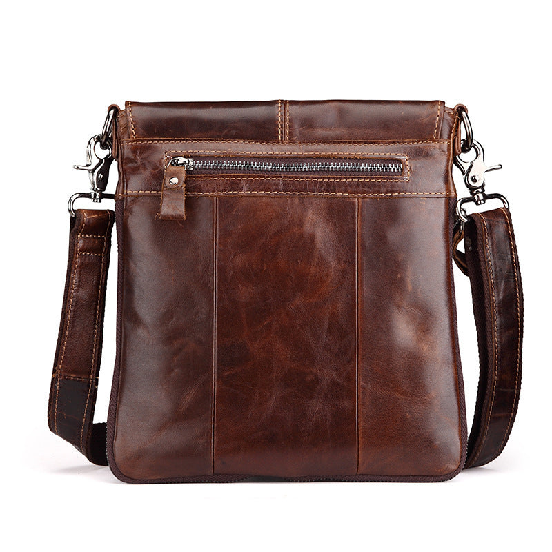 Casual Vintage Men's Leahter Crossbody Bag for IPad 5217-Leather Bags For Men-Coffee-Free Shipping Leatheretro