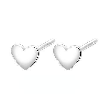 Fashion Designed Sterling Silver Earring Studs-Earrings-Sweetheart-Free Shipping Leatheretro