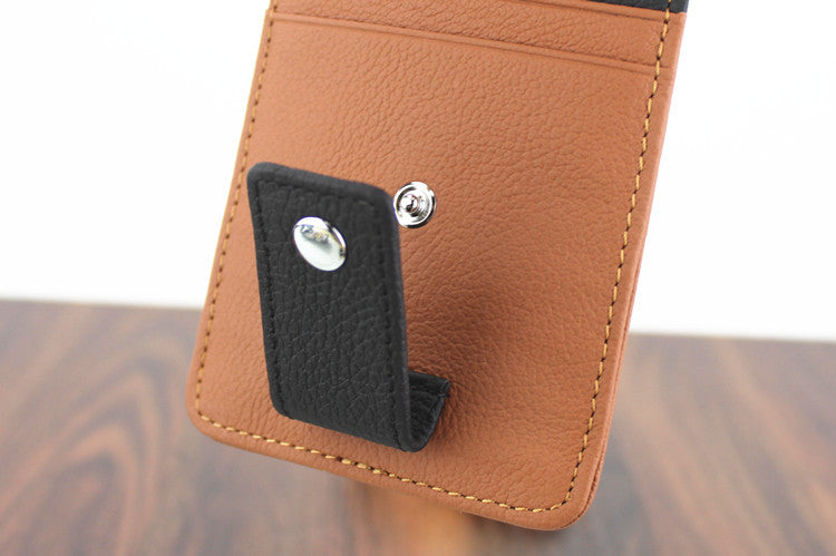 Leather Car Sun Visor Case for Tickets or Glasses Y523-Gray-Free Shipping Leatheretro