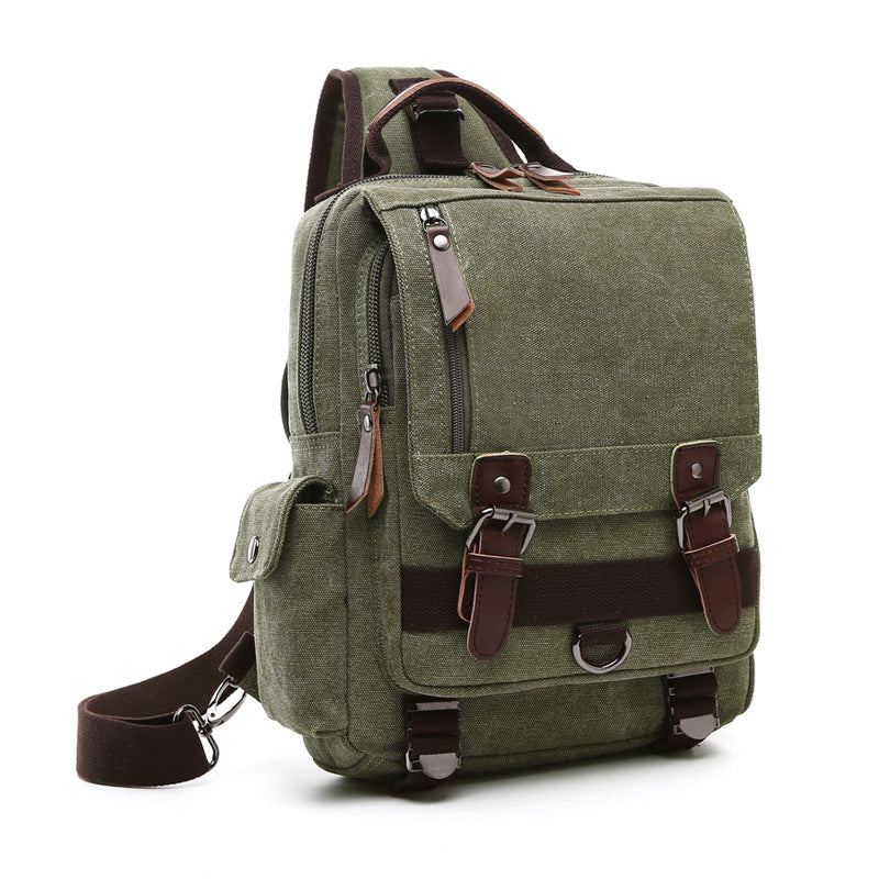 Men's Outdoor Traveling Backpack for Men and Women 8596-Backpacks-One Shoulder-Coffee-Free Shipping Leatheretro