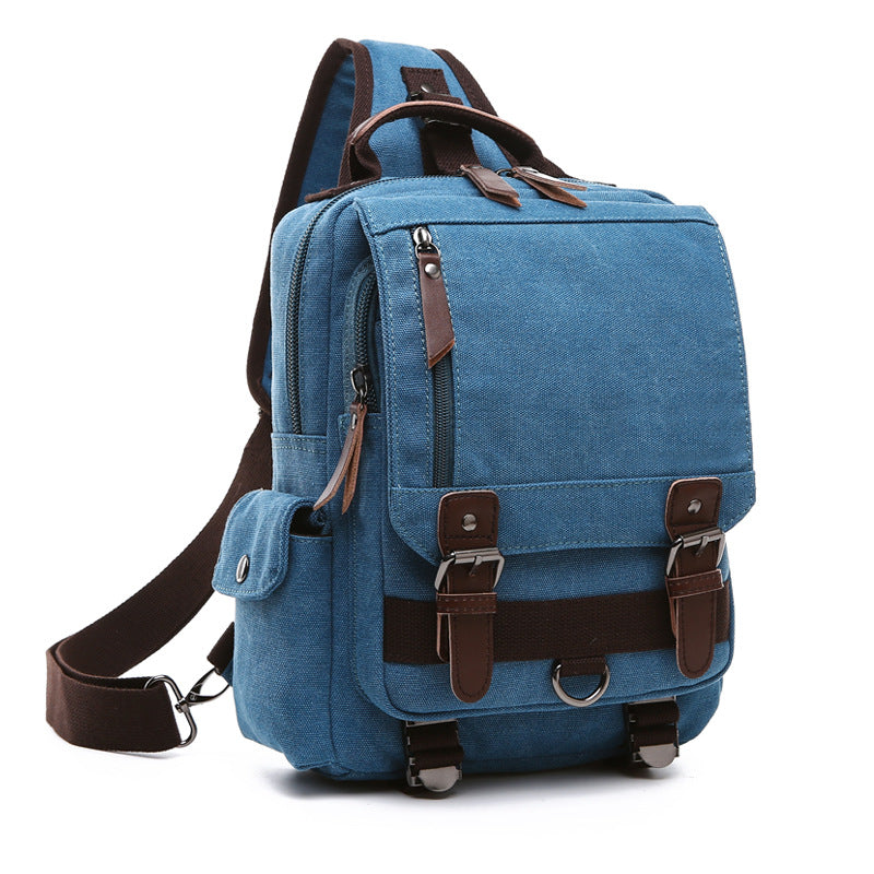 Men's Outdoor Traveling Backpack for Men and Women 8596-Backpacks-One Shoulder-Coffee-Free Shipping Leatheretro