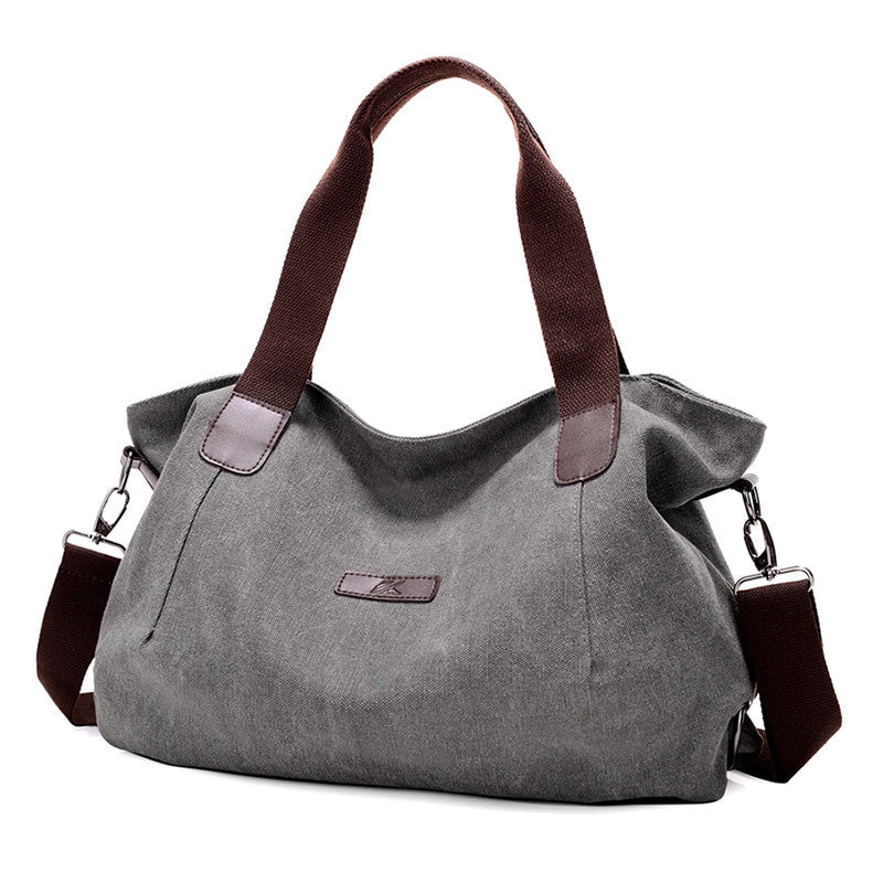 Vintage Large Storage Canvas Bags for Traveling 848-Duffel Bags-Purple-Free Shipping Leatheretro